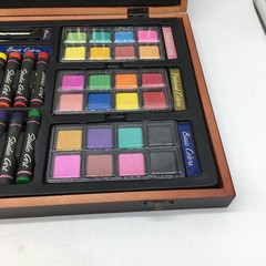 The Nicole Studio Art Set 79 Pieces Art Craft Wooden Box Draw Paint New
