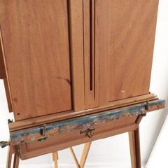 Mabef M22 Art Easel & Tray Italy Oil Painting Wood Folding Art Tool Packable EUC