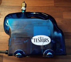 Testors Aztek AC-55 Airbrush Air Compressor – Transparent Blue -35psi Compressor
