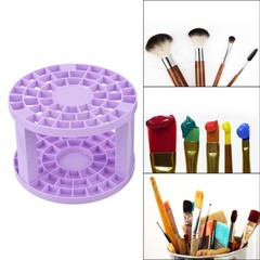 Paint Brush Holder Paint Brush Storage Organizer 49 Holes Purple