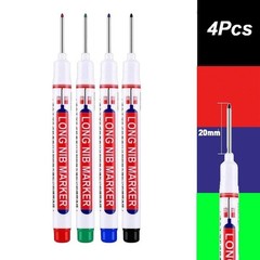 10 Pcs Long Head Deep Hole Marker – Long Nib Marker, Multi-Purpose Deep Hole