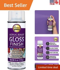 Protective 6 Oz Acrylic Spray Sealer with Gloss Finish – Weatherproof Use