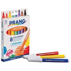 Prang Classic Art Markers, Washable, Bullet 1 Count (Pack of 8), Assorted