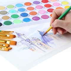 20pcs Artist Painting Brush Set for Acrylic Watercolor Gouache Hobby Craft Fa…