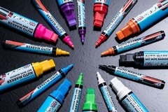 Car Paint Marker Pens Auto Writer White – Wide Tip – Windows, Glass, Tire, Metal