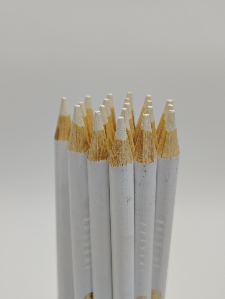 20x WHITE Crayola Colored Pencils Bulk Lot Single Color Art Classroom Supplies