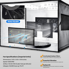 Airbrush Spray Booth with Dual Exhaust Fans,Portable Airbrush Paint Booth for Ai