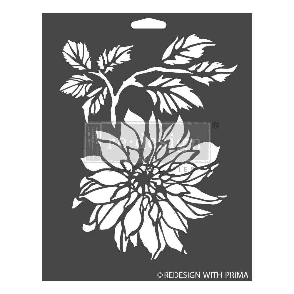 Dahlia Garden | Décor Stencil | Redesign with Prima | Floral Limited Ed. Stencil