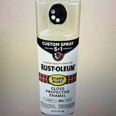 Rust-Oleum Custom Spray 5 in 1 Stops Rust Gloss Protective Enamel Almond 12 oz