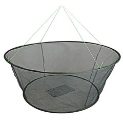 Foldable Fish Catching Net, Hand Cast Cage for Shrimp and Crab Green