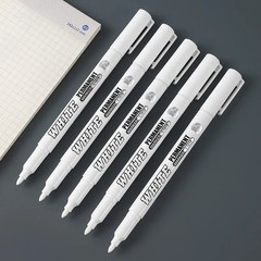 3 pcs White Waterproof Permanent Paint Marker Pens for Metal Wood Fabric