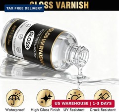 Liquid Silver Leaf Paint Kit, Water-Based Metallic Silver Paint, Quick Dry With