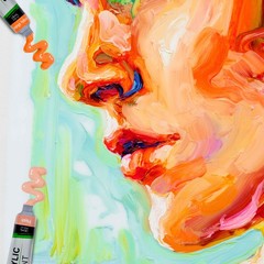 Professional 36 Color Art Acrylic Paint Set, 18ml Tubes, Artist Student Painting