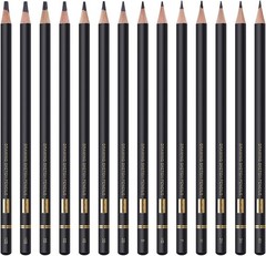 Versatile 14-Piece Non-Toxic Graphite Pencil Set for Drawing and Shading