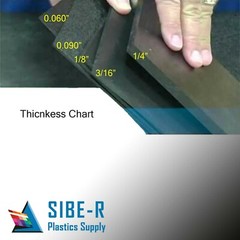ABS Plastic Sheet-1/8″ (3mm) thick-Black-12″ x 12″