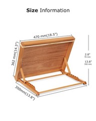 A3 Drafting Table Easel, Adjustable Portable Beech Wood Drawing Sketch Board