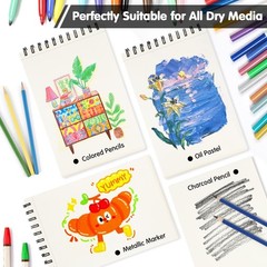 8.3″ x 5.8″ Hardcover Sketchbook, Top 150gsm-neutral white paper coffee