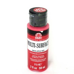 FolkArt Craft Paint Multi-Surface Satin Folk Art Acrylic Water Based 2oz Bottle