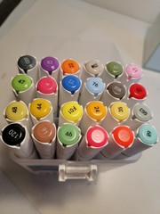Graphmaster GM1020 14 Colors Alcohol Based Art Markers Set 2 Points Carry Case