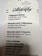 Marvy Uchida 6000 Calligraphy Pen Blue 2.0 Size Acid Free Non Toxic Water Based