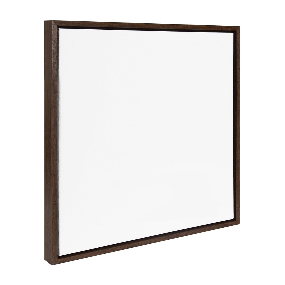 Kate And Laurel Sylvie Blank Framed Canvas Wall Art 22X22 Brown Modern Empty