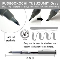 Kuretake Zig FUDEGOKOCHI Brush Pen, 3 variety set, Office Product