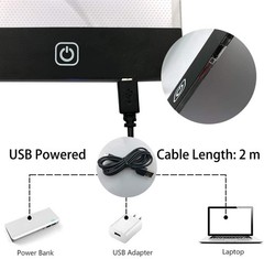 A4 Light Pad for Diamond Painting – Light Board Tracing with 3 Level Brightne…