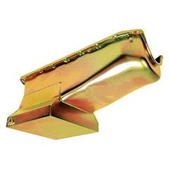 Steel Oil Pan Fits 1958–79 Chevy SB 283-305-327-350-400 – 7 Qt Capacity – Zinc