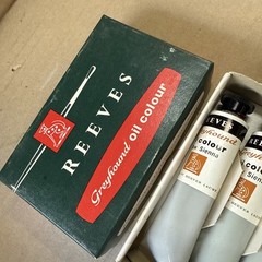 Reeves Greyhound Vtg Set of 3 X Raw Sienna oil colour Paint Tubes Still Soft NEW
