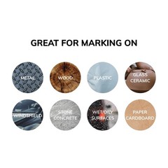 Uni-Ball Uni Paint PX-30 Oil-Based Markers, 1 Count (Pack of 2), Black