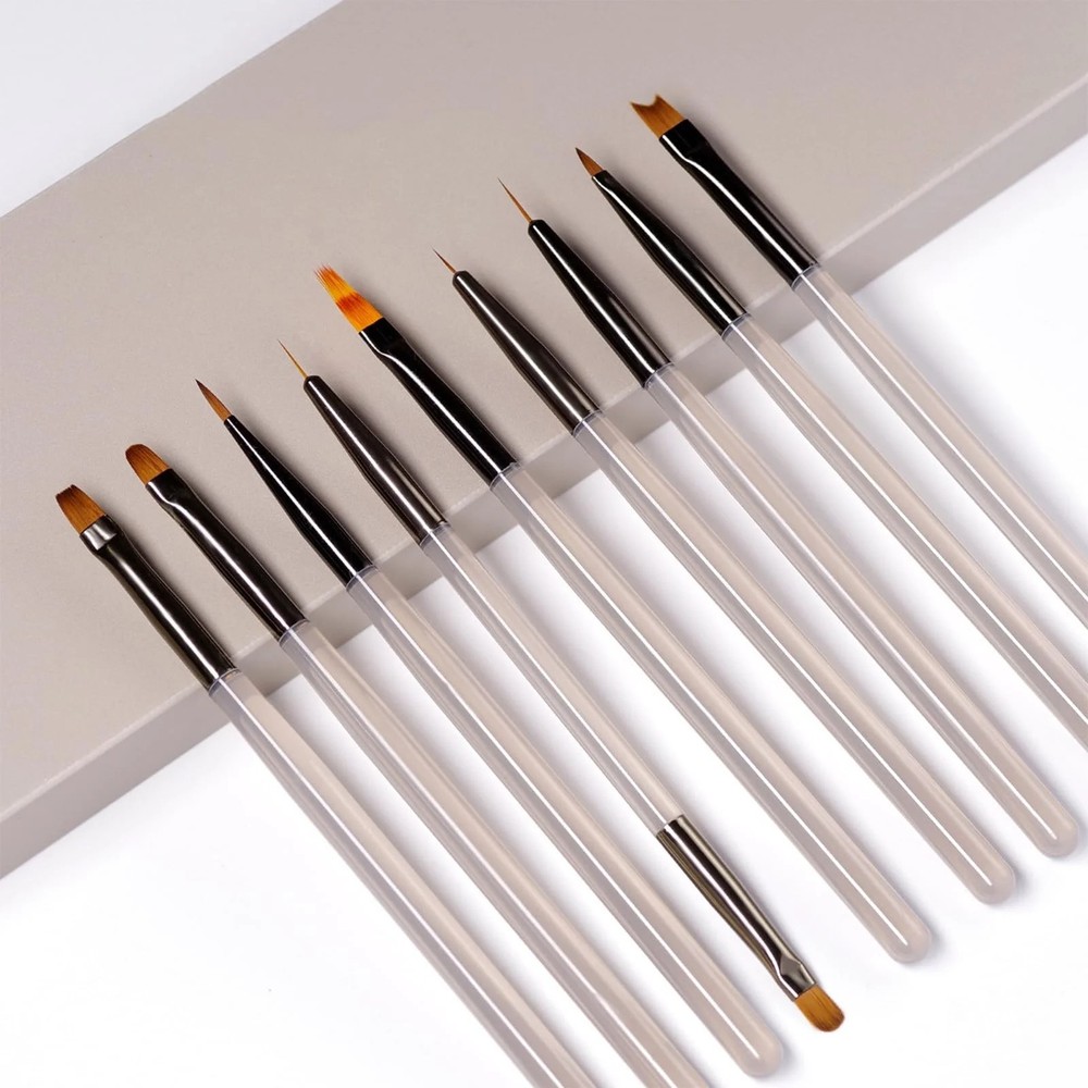 9Pcs Artist Paint Brushes Set Art Acrylic Oil Watercolour Painting Craft Model