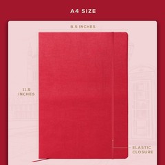 Beechmore Books A4 Mixed Media Sketchbook – 8.5″x11″ Hardcover Lay-Flat Art J…