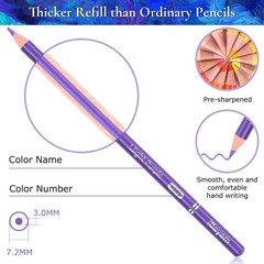iBayam 72 Count Colored Pencils for Adult 1 (Pack of 72), Multicolor-72