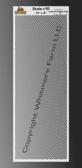 Scale v10 Large Format Mesh Fishing Lure Airbrush Stencil 11×4 – Mylar Reusable