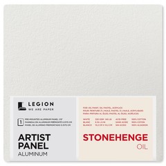 6×6 Inch Legion Artist Panel 1/8 Composite Brushed Aluminum Cotton Paper Art