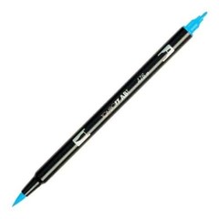 Tombow Dual End Brush & Fine Pen Cyan Blue 476 Arts Crafts Writing Office School