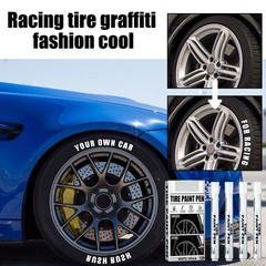 Car Tire White Paint Marker Pen Oil-Based Ink Smooth Flow Valve Structure