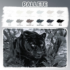 12 Grey Dual Tip Acrylic Paint Markers, Brush Tip & Chisel Tip Acrylic Paint Pen
