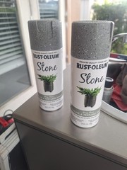 Rust-Oleum Stone Gray Spray Paint 7992830 Textured Finish