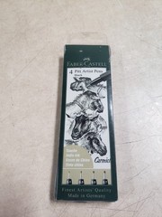 Faber Castell Pitt Artist Pens, Black India Ink, Fineliner, 4 Piece Set, #167115