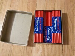 POSTAL Venus 104 RED Thin Lead Color Pencil 5 Dozen NOS NEW Vintage Artist