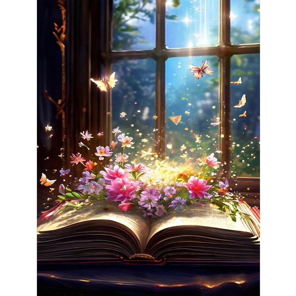 Butterfly Book Paint by Number Adult-Butterfly Canvas Paint by Numbers for Adult