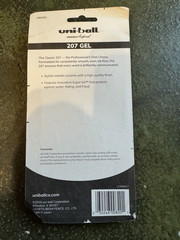 uni-ball 207 Retractable Gel Pens Medium Point 0.7mm BLUE Ink 5 Pack 1960302