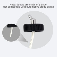 10Pack Airbrush Bottles 22cc 3/4oz, Clear Plastic Siphon Feed Jars with Stand…