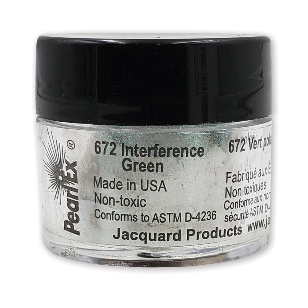 Jacquard Pearl Ex 3g #672 Interference Green,Other Painting Supplies