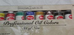 NOS Vintage Utrecht Professional Oil Colors Set of 9 37cc