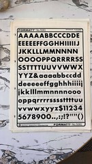 Formatt Dry Transfer Type Sheets Vintage Art Supply (Lettraset) Acetate NOS