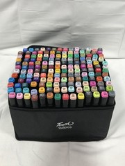 Touch 168pcs Alcohol Markers Art Set Dual Tip Case