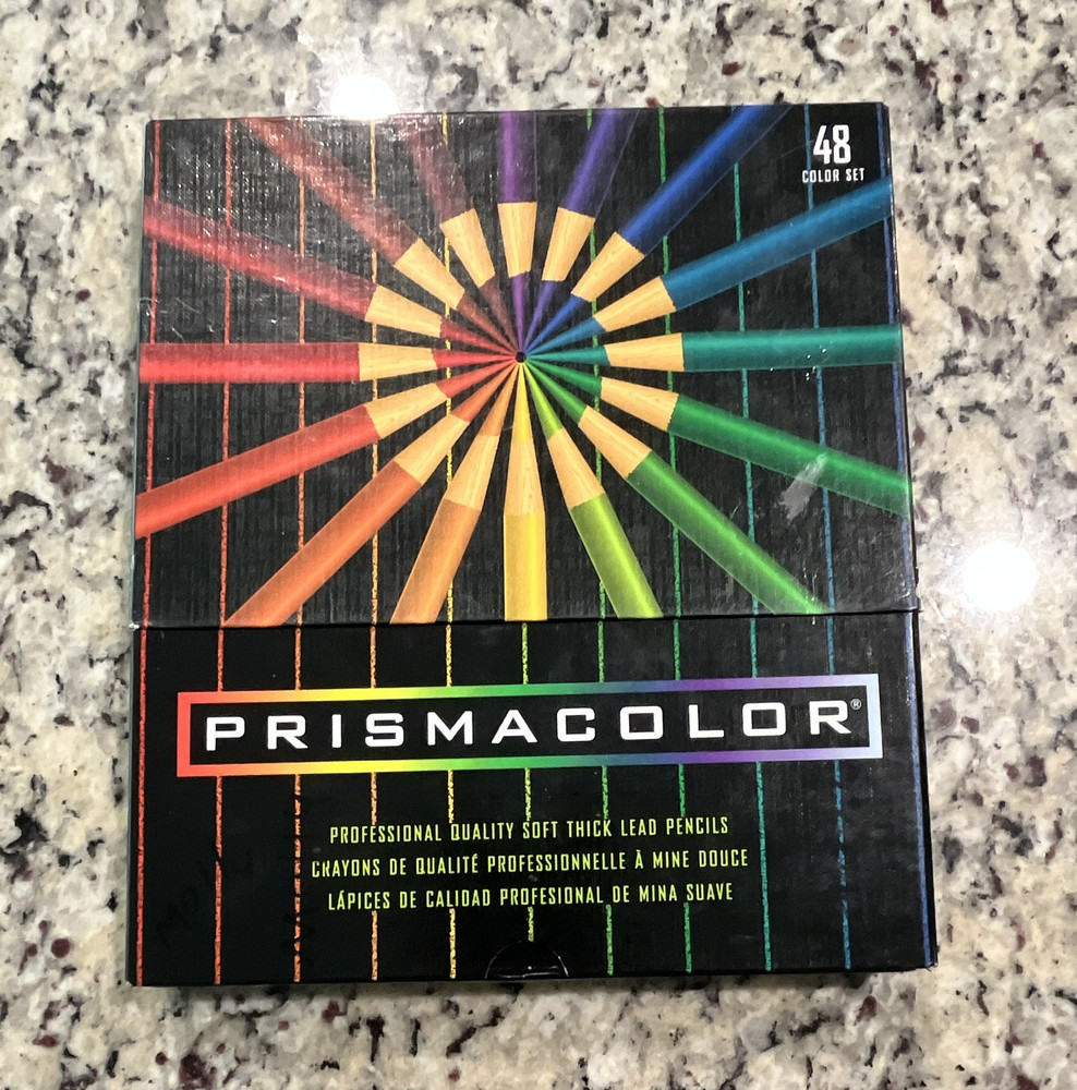 Prismacolor 44 out of 48 Color Set Soft Thick Lead Multicolor Colored Pencil Set