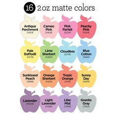 , Acrylic Paint Set, 16 pc – 2 oz Bottles, Pastel Perfection, Perfect for DIY…